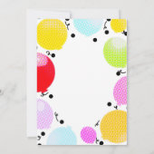 Whimsisches Comic Stil Ballons Geburtstagsparty Einladung (Rückseite)