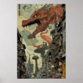 Whimsisches Comic Vignettes Collage Poster (Vorne)