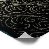 Whimsisches Cooles Curly Sheep Poster (Ecke)