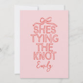 Whimsisches Coquette-Bugkon-Brautparty Einladung (Vorderseite)