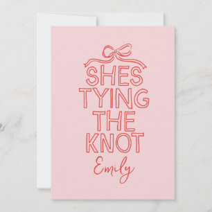 Whimsisches Coquette-Bugkon-Brautparty Einladung