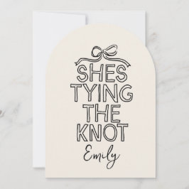 Whimsisches Coquette-Bugkon-Brautparty Einladung