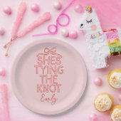 Whimsisches Coquette-Bugkon-Brautparty Pappteller (Party)