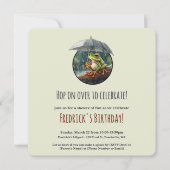 Whimsisches Cotattcore Frosch Birthday Foto Party Einladung (Vorderseite)