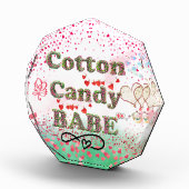 Whimsisches Cotton Candy Babe Foto & Art Block (Rechts)