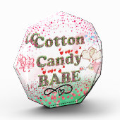 Whimsisches Cotton Candy Babe Foto & Art Block (Links)