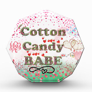Whimsisches Cotton Candy Babe Foto & Art Block