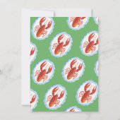 Whimsisches Crawfish Boil Party Einladung (Rückseite)