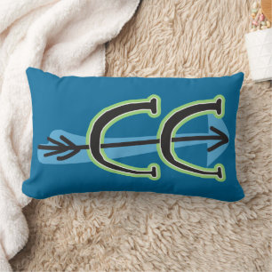 Whimsisches Cross Country - CC Symbol - BLAU Lendenkissen