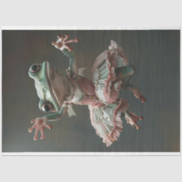 Whimsisches Dancing Frosch Dekoupage Seidenpapier