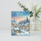 Whimsisches Dorf Personalisierten Weihnachten (Stehend Vorderseite)