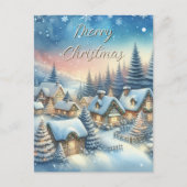 Whimsisches Dorf Personalisierten Weihnachten (Vorderseite)