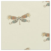 Whimsisches Dragonfly-Muster Stoff (Nahaufnahme)
