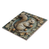 Whimsisches Eichhörnchen & Acorns Imitats Relief Fliese (Seite)