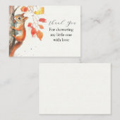 Whimsisches Eichhörnchen Danke Mitteilungskarte (Vorne/Hinten)