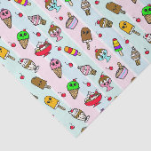 Whimsisches Eiscreme Cones Geburtstag Seidenpapier (Ausschnitt)