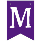 Whimsisches Enchant Magic Purple Halloween Geburts Wimpelkette (Zweite Fahne)