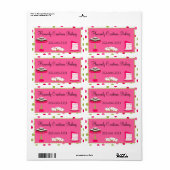 Whimsisches Etikett mit dem Namen "Custom Pink & G (Vorne)