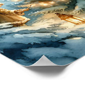 Whimsisches Fairies im Winter Wonderland Poster (Ecke)