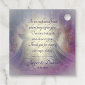 Whimsisches Fairytale Forest Fantasy Geschenkanhänger (Rückseite)