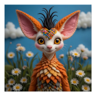 Whimsisches Fantasiewesen Poster