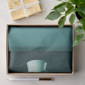 Whimsisches Fantasy Fury Sage Green Cat Dekoupage Seidenpapier (Geschenk)