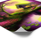 Whimsisches Fantasy-Hütte Poster (Ecke)