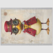 Whimsisches Fantasy Steampunk Duckling L7 Decoupag Seidenpapier (Vorderseite)