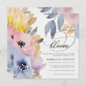 Whimsisches farbenfrohe Liebe Blüte Brautparty Einladung (Vorne/Hinten)