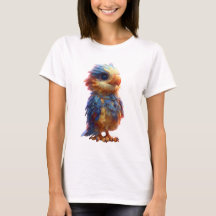 Whimsisches farbenfrohes Baby-Gryphon-Porträt Frau