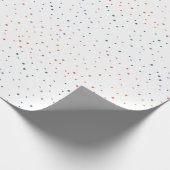 Whimsisches farbiges Schneefall-Papier Geschenkpapier (Ecke)