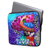 Whimsisches Fischtrio Pisces Nautic Personalisiert Laptopschutzhülle (Vorderseite Links)