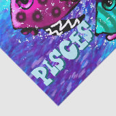 Whimsisches Fischtrio pisces Personalisierte Decou Seidenpapier (Ausschnitt)