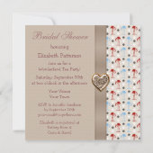 Whimsisches Flamingos-Brautparty Einladung (Rückseite)