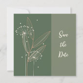 Whimsisches Floral Save the Date (Vorderseite)