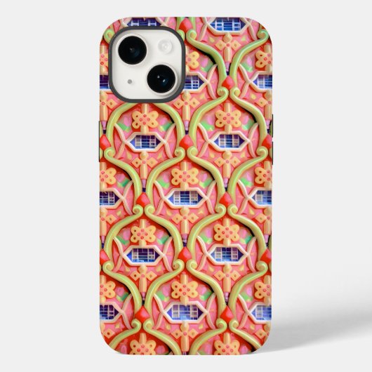 Whimsisches florales Jugendstil-Muster Case-Mate iPhone Hülle (Rückseite)