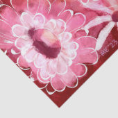 Whimsisches, florales Rosa Blume Decoupage Seidenpapier (Detail)