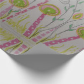 Whimsisches Flower Wrapping Paper Geschenkpapier (Ecke)