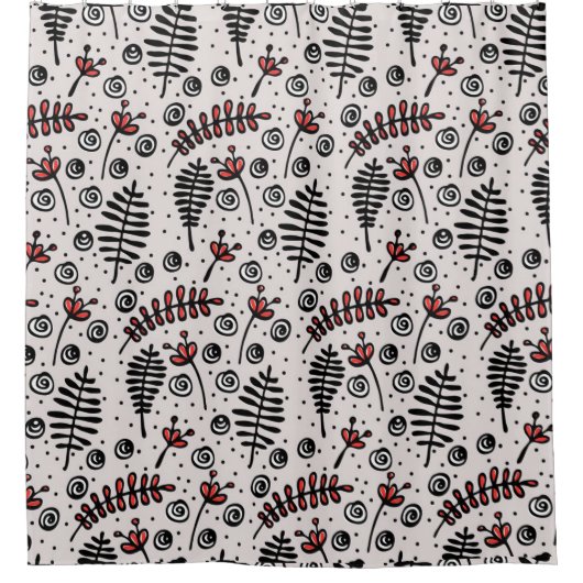 Whimsisches Foliage Duschvorhang (Vorderseite)