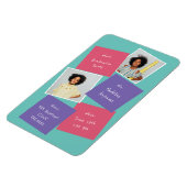 Whimsisches Foto Abschluss Einladung Lavendel Magnet (Linke Seite)