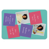 Whimsisches Foto Abschluss Einladung Lavendel Magnet (Horizontal)