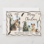 Whimsisches Foto Doodle Weihnachten (Vorderseite)