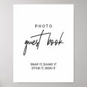 Whimsisches Foto-Gästebuch Poster (Vorne)