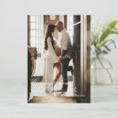 Whimsisches Foto Schwangerschaftskarte Save The Date (Stehend Vorderseite)