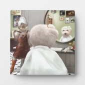 Whimsisches Friseursalon Fotoplatte (Vorderseite)