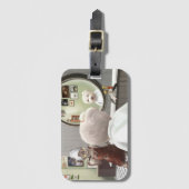 Whimsisches Friseursalon Gepäckanhänger (Vorderseite Vertikal)