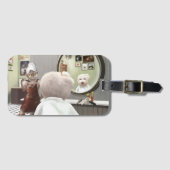 Whimsisches Friseursalon Gepäckanhänger (Vorderseite (Horizontal))