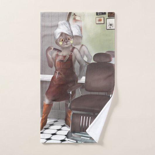 Whimsisches Friseursalon Handtuch (Handtuch)