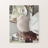Whimsisches Friseursalon Puzzle (Vertikal)