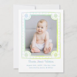 Whimsisches gerahmtes Foto spielerisches Design Ankündigung